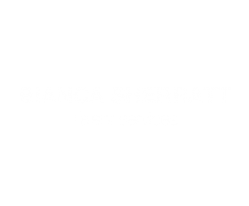 Black and white text reading Bianca Sherratt talent services